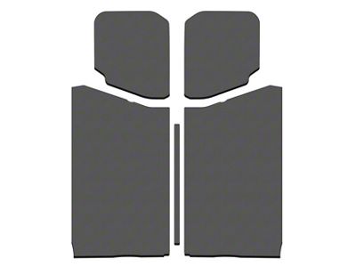 Sound Deadening Headliner; Gray Leather Look (18-25 Jeep Wrangler JL 2-Door w/ Hard Top)