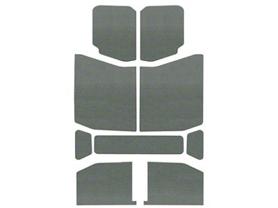 Sound Deadening Headliner; Gray Original Finish (18-25 Jeep Wrangler JL 4-Door w/ Hard Top)