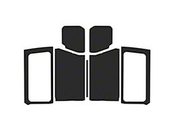 Sound Deadening Headliner Kit; Black Leather Look (18-25 Jeep Wrangler JL 2-Door w/ Hard Top)