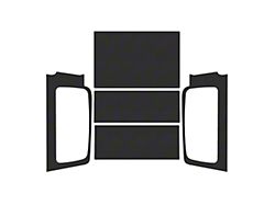 Sound Deadening Headliner Kit; Black Leather Look (04-06 Jeep Wrangler TJ Unlimited)