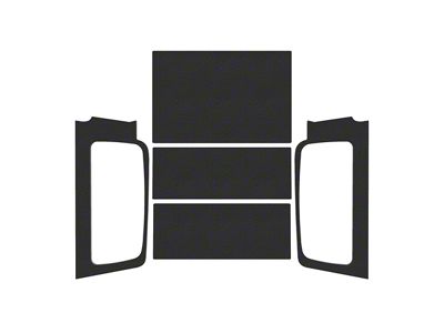Sound Deadening Headliner Kit; Black Leather Look (04-06 Jeep Wrangler TJ Unlimited)