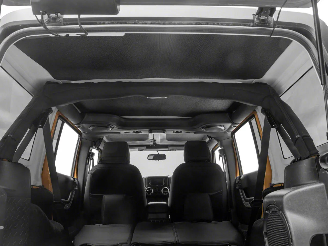 Jeep Wrangler Sound Deadening Headliner Kit; Black Original Finish (11