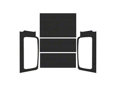 Sound Deadening Headliner Kit; Black Original Finish (04-06 Jeep Wrangler TJ Unlimited)