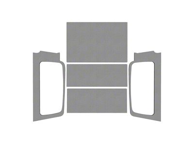 Sound Deadening Headliner Kit; Gray Leather Look (04-06 Jeep Wrangler TJ Unlimited)