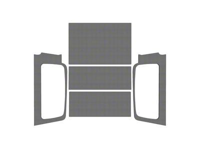 Sound Deadening Headliner Kit; Gray Original Finish (04-06 Jeep Wrangler TJ Unlimited)