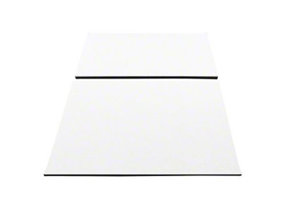 Sound Deadening Headliner; White Original Finish (97-06 Jeep Wrangler TJ w/ Hard Top & Factory Sound Bar & w/o Factory Speaker Pods, Excluding Unlimited)