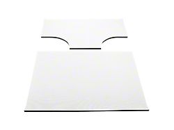 Sound Deadening Headliner; White Original Finish (03-06 Jeep Wrangler TJ w/ Hard Top & Speaker Pods, Excluding Unlimited)