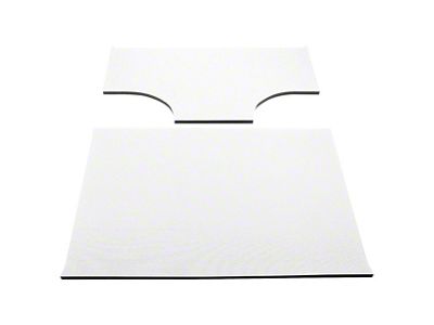 Sound Deadening Headliner; White Original Finish (03-06 Jeep Wrangler TJ w/ Hard Top & Speaker Pods, Excluding Unlimited)