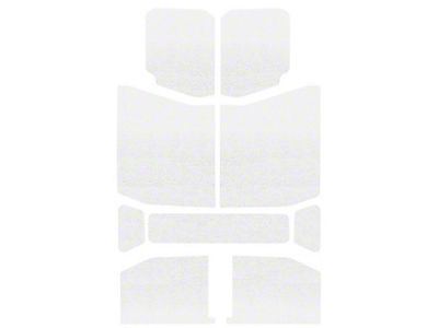 Sound Deadening Headliner; White Original Finish (18-25 Jeep Wrangler JL 4-Door w/ Hard Top)