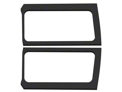 Sound Deadening Rear Side Window Kit; Black Leather Look (18-25 Jeep Wrangler JL 2-Door w/ Hard Top)