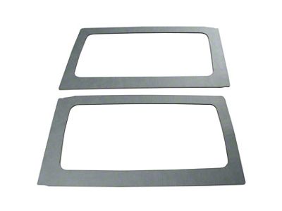 Sound Deadening Rear Side Window Kit; Gray Leather Look (11-18 Jeep Wrangler JK 2-Door w/ Hard Top)