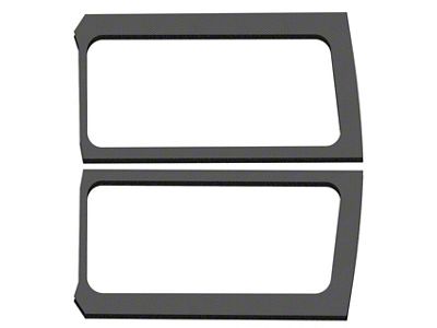 Sound Deadening Rear Side Window Kit; Gray Leather Look (18-25 Jeep Wrangler JL 2-Door w/ Hard Top)
