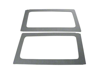 Sound Deadening Rear Side Window Kit; Gray Original Finish (11-18 Jeep Wrangler JK 2-Door w/ Hard Top)
