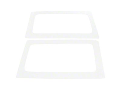 Sound Deadening Rear Side Window Kit; White Original Finish (11-18 Jeep Wrangler JK 2-Door w/ Hard Top)