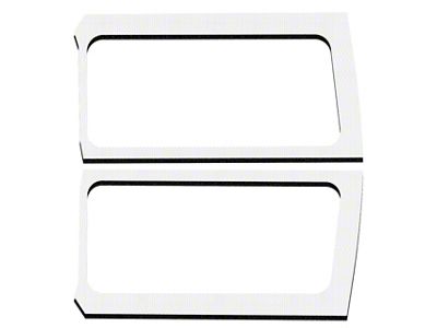 Sound Deadening Rear Side Window Kit; White Original Finish (18-25 Jeep Wrangler JL 2-Door w/ Hard Top)