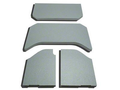 Sound Deadening Headliner; Gray (07-10 Jeep Wrangler JK 4-Door)