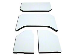 Sound Deadening Headliner; White (11-18 Jeep Wrangler JK 4-Door)