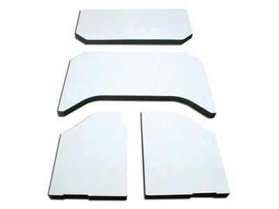 Sound Deadening Headliner; White (11-18 Jeep Wrangler JK 4-Door)