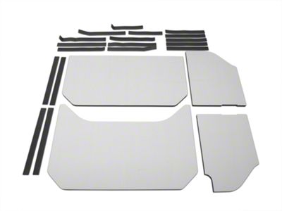 Sound Deadening Headliner; White (07-10 Jeep Wrangler JK 4-Door)
