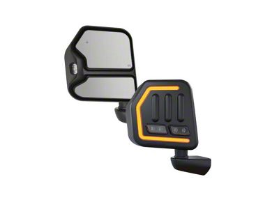 Boost Auto Parts Trail Mirrors with Amber Running Light and Sequential Turn Signal (11-18 Jeep Wrangler JK)