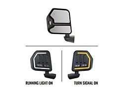 Boost Auto Parts Trail Mirrors with Switchback White Running Light and Amber Sequential Turn Signal (18-25 Jeep Wrangler JL)
