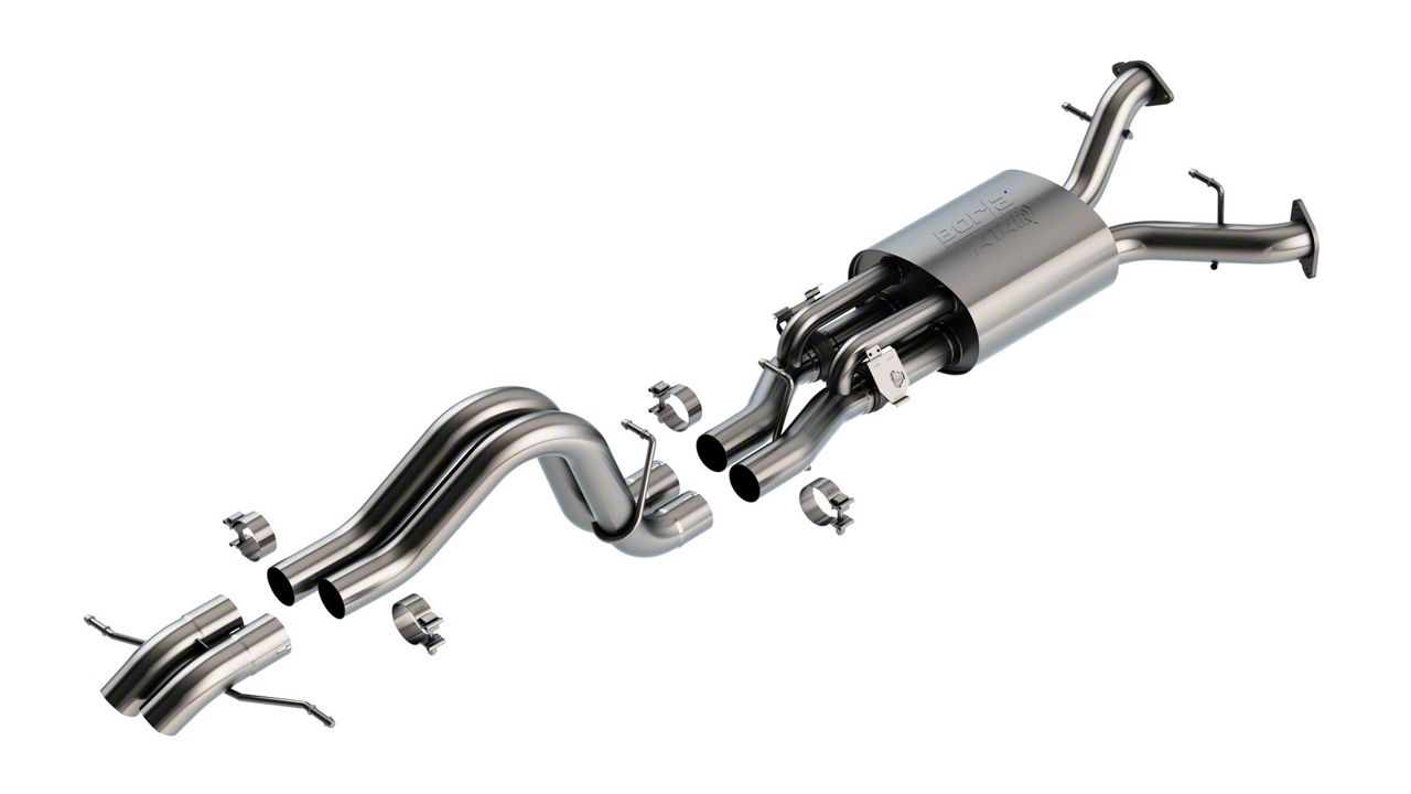 Borla Bronco Climber ATAK CatBack Exhaust with Turn Down Tips 140935