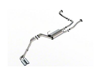 Borla S-Type Dual Exhaust System with Chrome Tips; Same Side Exit (22-26 Frontier)