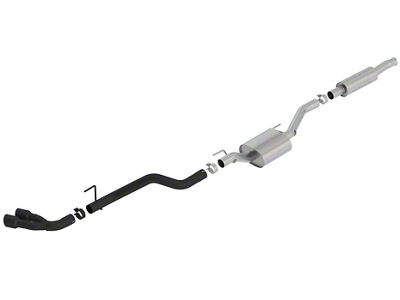 Borla S-Type Single Exhaust System with Ceramic Black Tips; Side Exit (20-25 3.6L Jeep Gladiator JT)