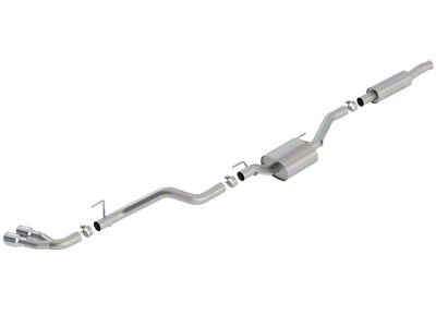 Borla S-Type Single Exhaust System with Polished Tips; Side Exit (20-25 3.6L Jeep Gladiator JT)
