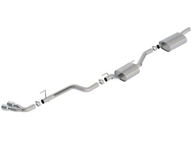 Borla Touring Single Exhaust System with Polished Tips; Side Exit (20-25 3.6L Jeep Gladiator JT)