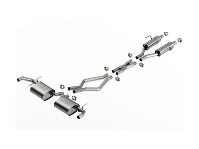 Borla S-Type Cat-Back Exhaust (22-26 3.6L Jeep Grand Cherokee WL Overland, Summit, Summit Reserve)