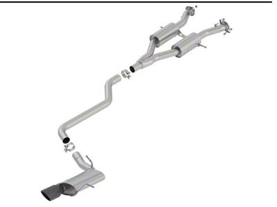 Borla S-Type Cat-Back Exhaust with Black Chrome Tip (14-21 3.6L Jeep Grand Cherokee WK2)