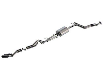 Borla S-Type Dual Exhaust System with Chrome Tips; Same Side Exit (24-26 Tacoma w/ Rear Coil Springs)