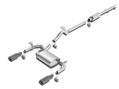 Borla Touring Cat-Back Exhaust with Black Chrome Tips (12-18 Jeep Wrangler JK 4-Door)
