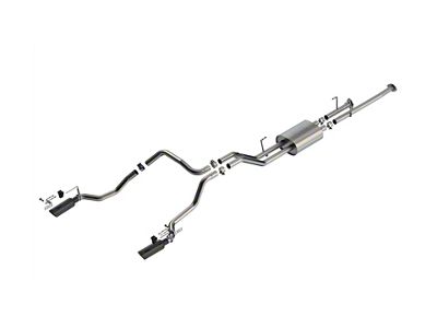Borla ATAK True Dual Exhaust System with Black Chrome Tips; Rear Exit (09-13 4.6L Tundra)