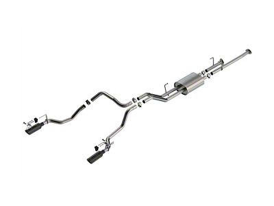 Borla ATAK True Dual Exhaust System with Black Chrome Tips; Rear Exit (14-19 4.6L Tundra)