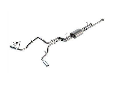 Borla S-Type True Dual Exhaust System with Chrome Tips; Side Exit (09-19 4.6L Tundra)