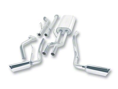 Borla Touring Dual Exhaust System with Polished Tips; Side Exit (07-08 5.7L Tundra)