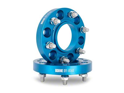 Borne Off-Road 1-Inch Wheel Spacers; Blue (21-25 Bronco, Excluding Raptor)