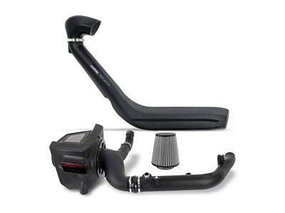 Borne Off-Road Snorkel and Performance Intake Package; Dry Washable Filter (21-25 2.7L EcoBoost Bronco)