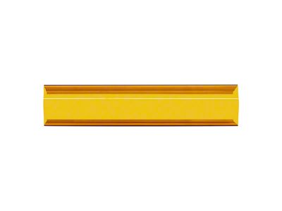 Borne Off-Road 10-Inch Single Row LED Light Bar Cover; Amber