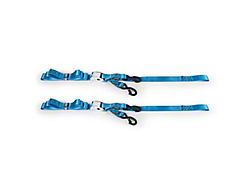 Borne Off-Road Cam Buckle Tie-Down Kit; 2-Pack; Blue