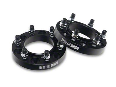 1-Inch Wheel Spacers; Black (05-23 Tacoma)