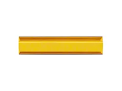 10-Inch Single Row LED Light Bar Cover; Amber
