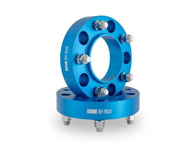 Borne Off-Road 1-Inch Wheel Spacers; Blue (07-21 Tundra)