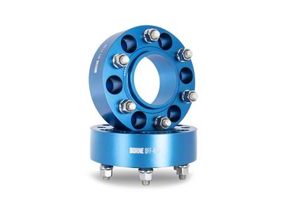 Borne Off-Road 1.40-Inch Wheel Spacers; Blue (22-25 Tundra)