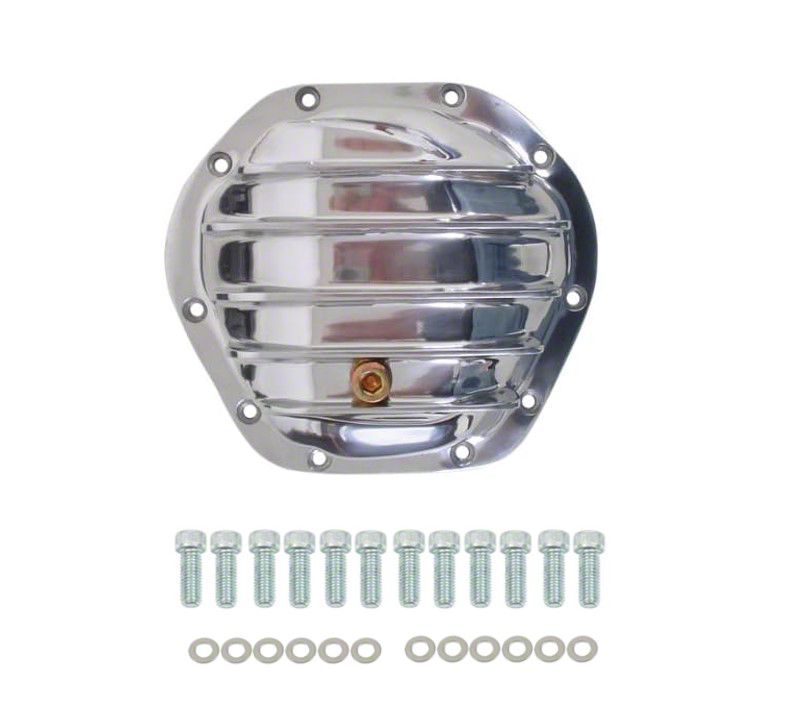 Bous Performance Jeep Cherokee Aluminum Dana 44 10Bolt Rear Differential Cover; Polished