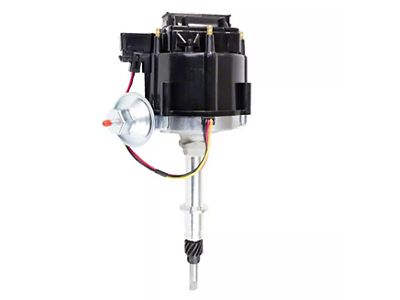 Bous Performance HEI Ignition Distributor with 65K Coil; Black Cap (76-90 4.2L Jeep CJ7 & Wrangler YJ)