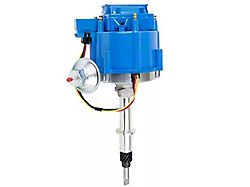 Bous Performance HEI Ignition Distributor with 65K Coil; Blue Cap (76-90 4.2L Jeep CJ7 & Wrangler YJ)