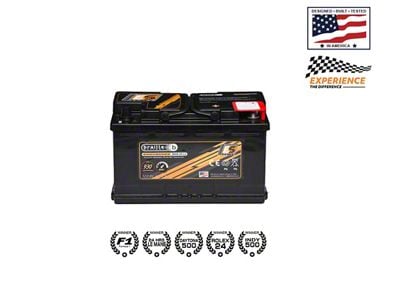 Braille Battery Endurance AGM Battery; Group Size B94R-H7-L4 (21-22 Bronco)